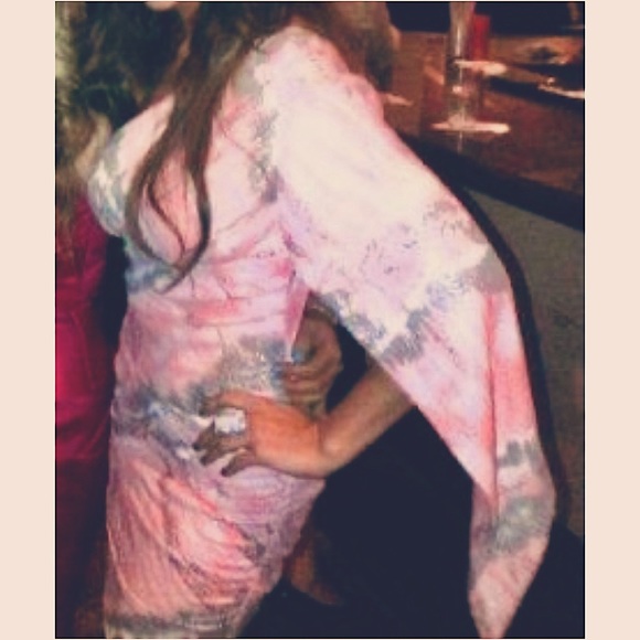 NICOLE BAKTI Pink One-Shoulder Open-Back Sequin Dress Sz. S - Picture 10 of 10